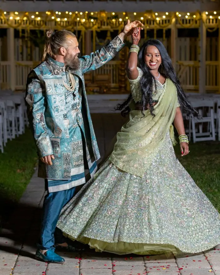 Married couple photographed together during an anniversary session